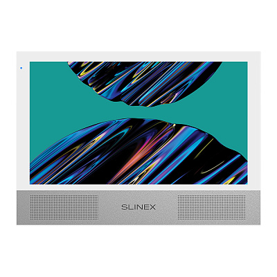 картинка Slinex Sonik-10  цвет белый. 10" AHD Домофон с сенсорным экраном, динамиками и сменными панелями от компании Intant